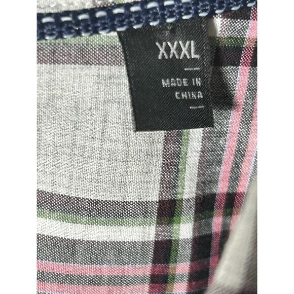 Hawker Rye Long Sleeve Button Up Mens 3XL Check Shirt 100% Cotton - Picture 4 of 5